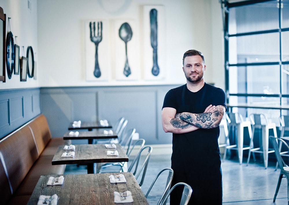 Chef and owner Ben Harman champions the use of fresh, seasonal ingredients with an ever-changing menu.