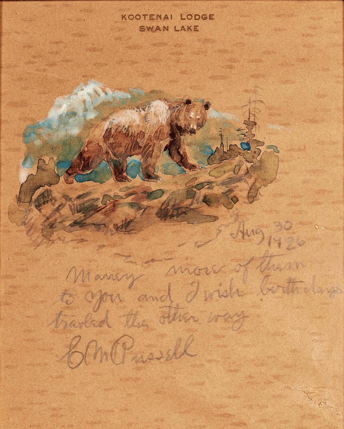 CM Russell illustrated letter