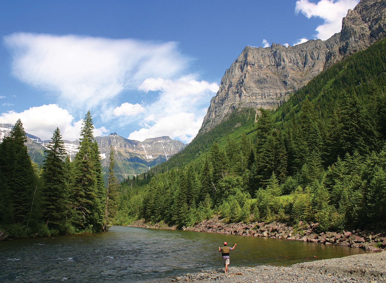 Fishing In Glacier National Park, MT