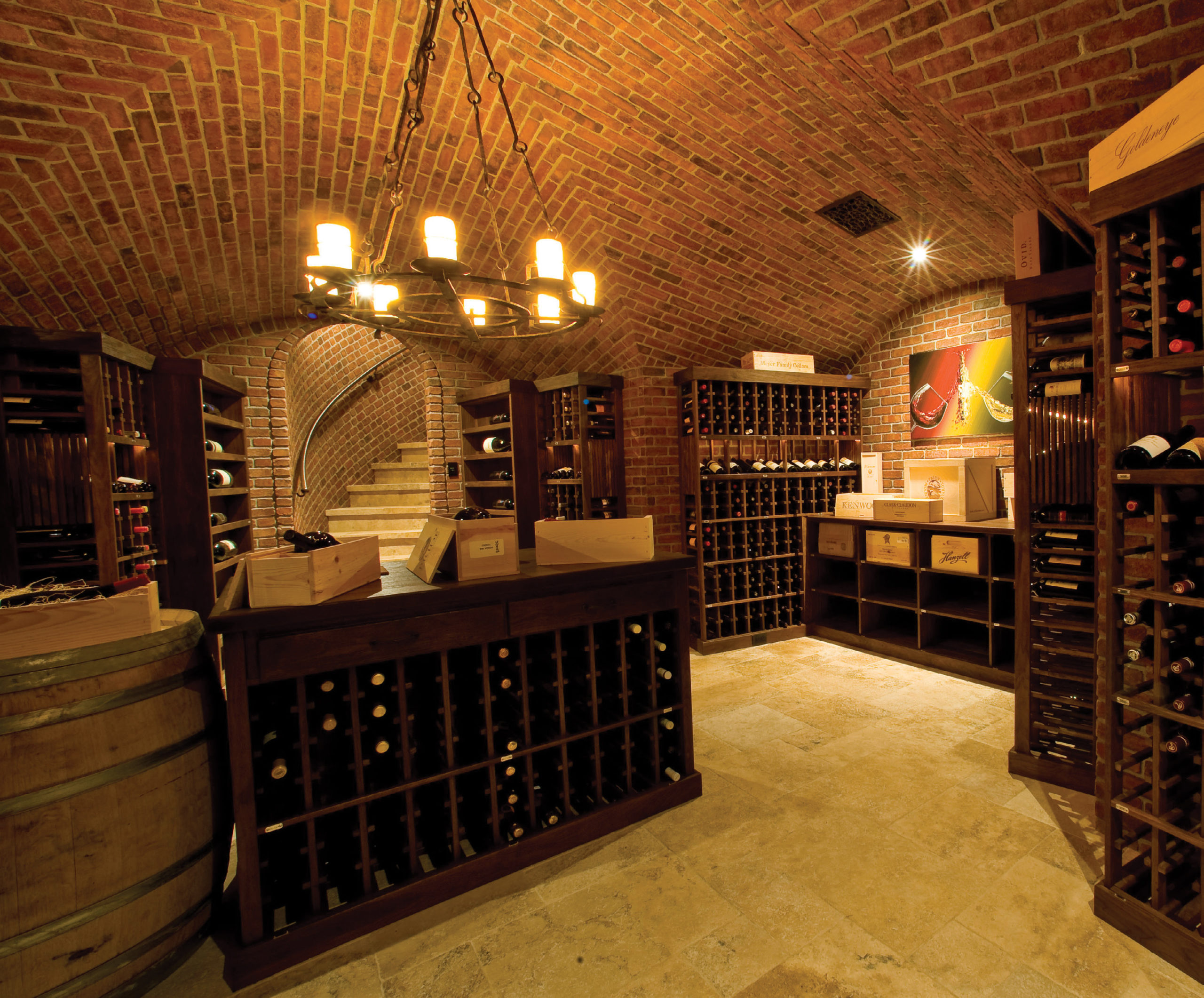 tour of the wine cellar