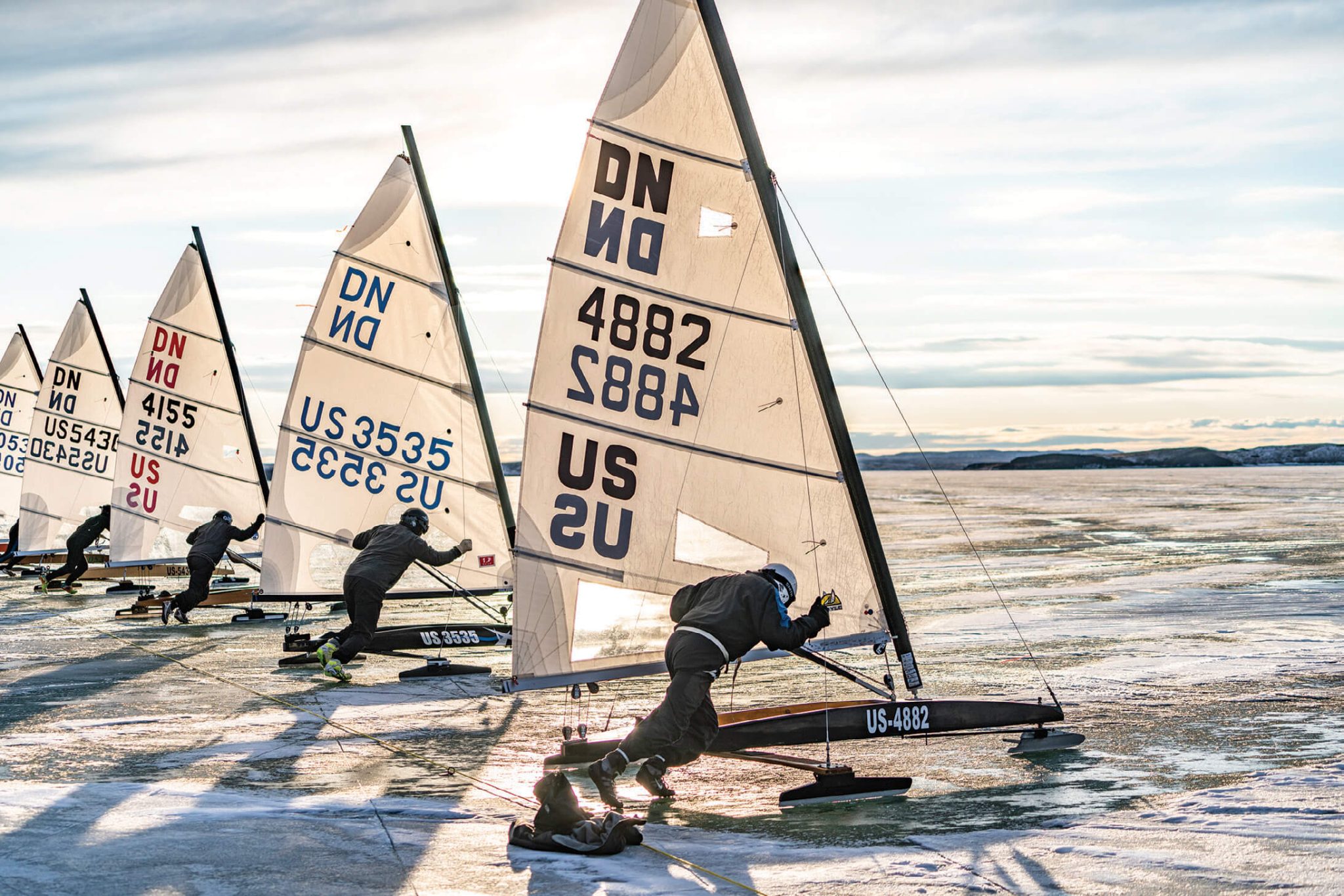 ice yacht racing